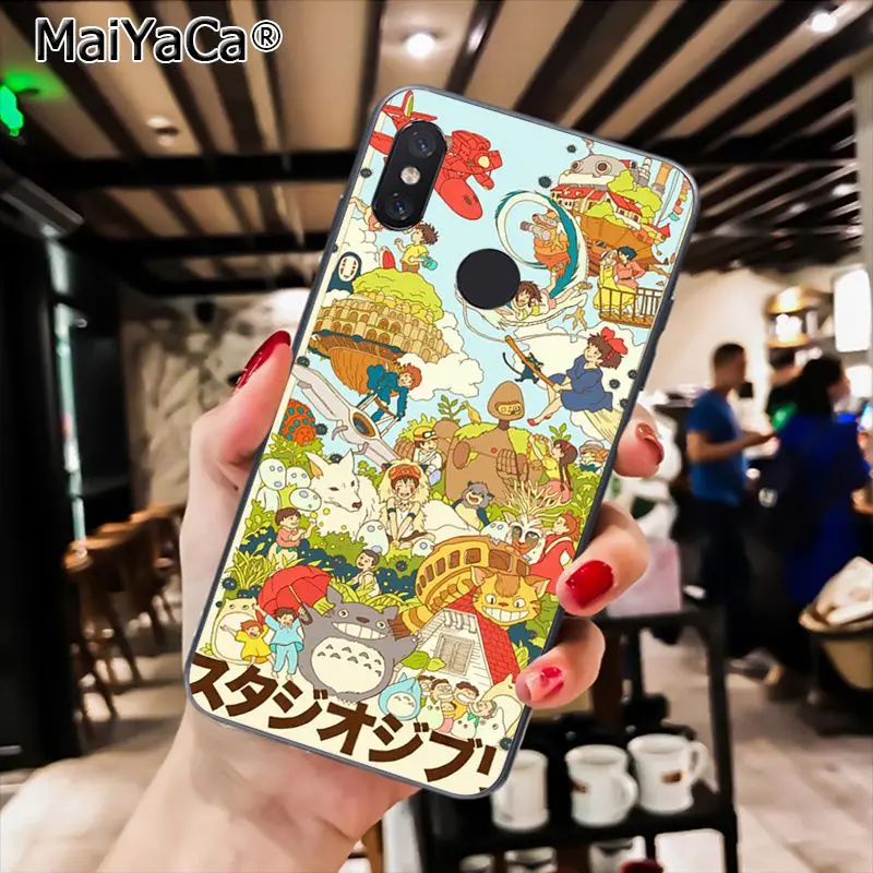 A6 MaiYaCa Cute Totoro Spirited Away Ghibli Anime Phone Case for Xiaomi Redmi8 4X 6A S2 7A 5A Redmi 5 5Plus Note5 7 Note8pro - Цвет: A6