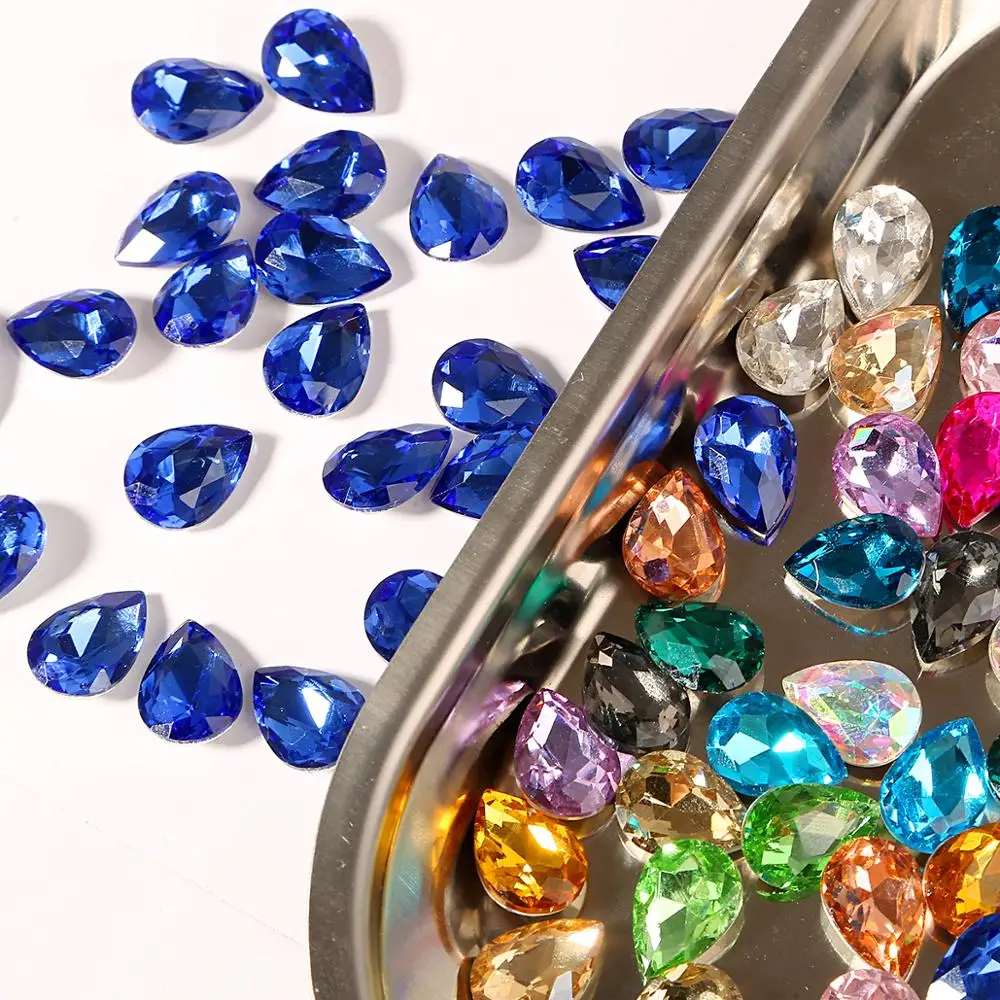 Стеклянные стразы для шитья 10 шт. |