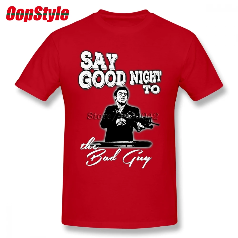 Movie Scarface T-shirt For Men Dropshipping Short Sleeve Cotton Plus Size Custom Team Tee 4XL 5XL 6XL | Мужская одежда