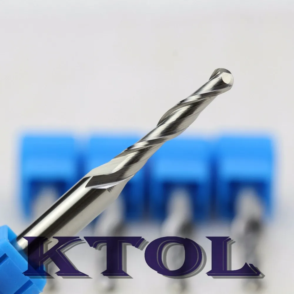 Набор концевых фрез твердосплавные 3d биты с 2 канавками 6 х4х22 мм|routers mimo|tool batteriestool