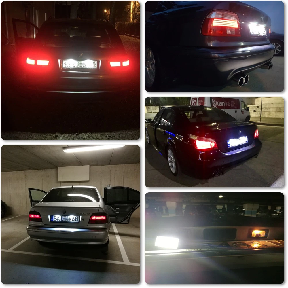 2x светильник ка номерного знака для BMW E60 E39 E82 E90 E92 E93 M3 E70 E71 X5 X6 E61 F10 F11 F22 F25 F30 F31 F32 M5