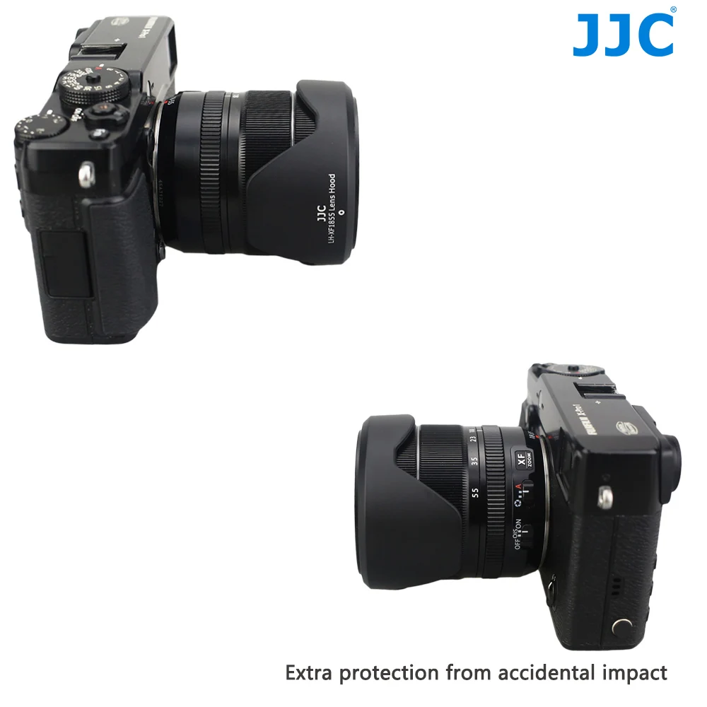 JJC черная бленда объектива камеры для FUJINON XF14mm F2.8 R/XF18-55mm F2.8-4 R LM объектив ois