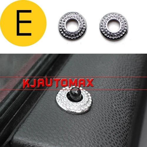 E Для Mini Cooper Blingbling Кристальные эмблемы наклейки R55 R56 Clubman(2007-2013) аксессуары украшения - Название цвета: E