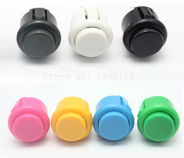 Новинка! 24 мм Кнопка кассеты pc джойстик Кнопка/аркадная Кнопка/оригинальная