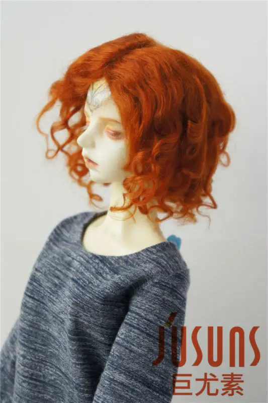 JD039 21-23 см SD прекрасный короткий кудрявый парик для куклы мохеровый 1/3 8-9 дюймов BJD парики Смола Кукла Коллекция куклы парики