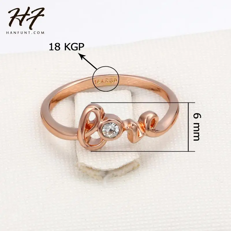 Женское кольцо с кристаллами высокого качества розовое белое золото австрийские