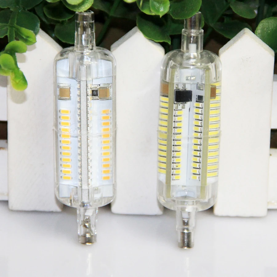 10 вт 78 мм SMD3014 кукурузная лампа R7S светодиодный светильник из силикагеля