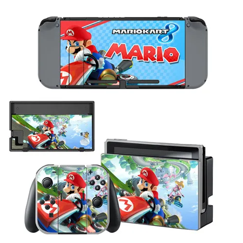YSNS0399 Mario Kart 8 nintendo switch Skin kingd Switch Vinilo Skin sticker наклейка для nintendo Switch NS Console Joy-con контроллер - Цвет: YSNS0399