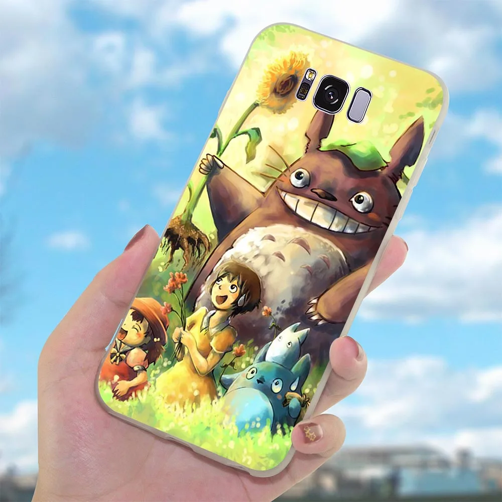 Аниме Мой сосед Тоторо чехол для Galaxy S8 Plus Samsung Note 8 9 Чехлы M10 M20 M30 S7 Edge S9 S10 S10e