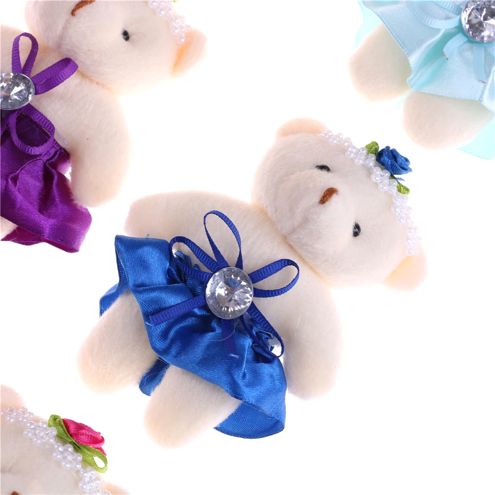 1 шт. Милые мишки тедди с маленькой головой мягкие плюшевые игрушки 12 см