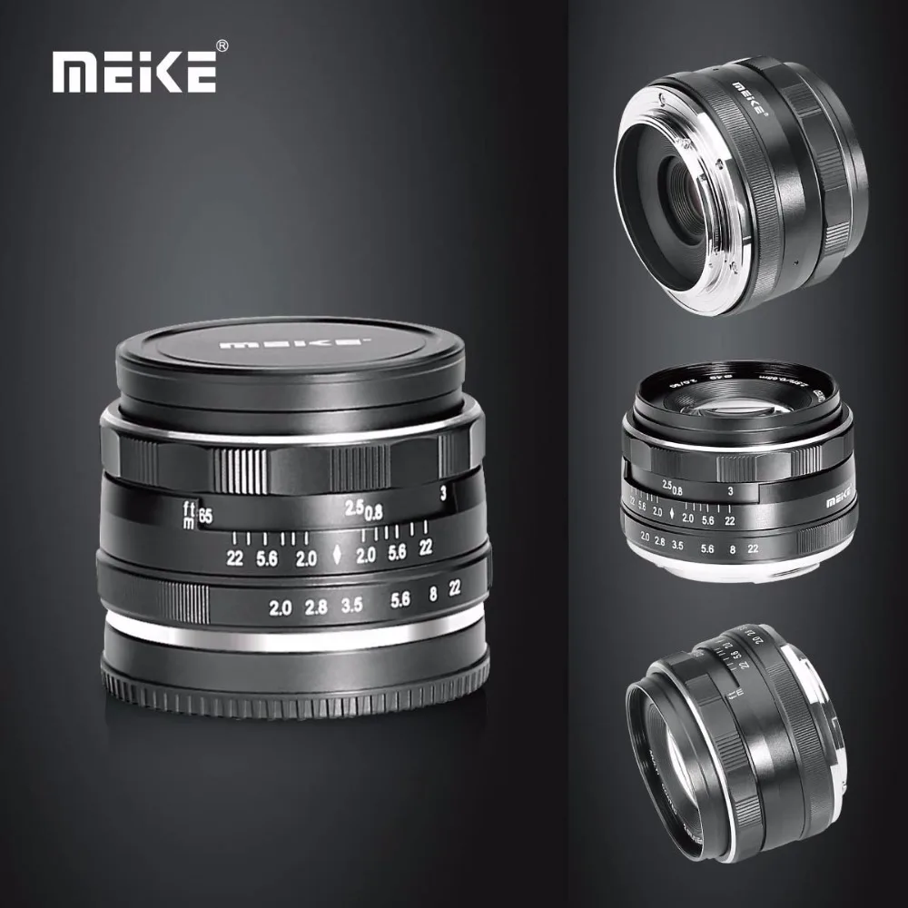 MeikeMK 50 мм f2.0 фиксированный объектив ручной фокусировки для Sony E mount A6300 A6000 A5100 A5000