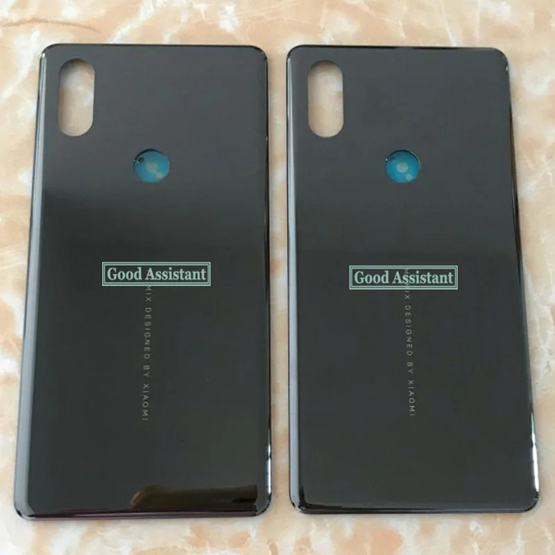 Высокое качество белый/черный 5,99 дюймов для Xiaomi mi Mix 2S mi x2S задняя крышка батарейного отсека Корпус задней части стекла