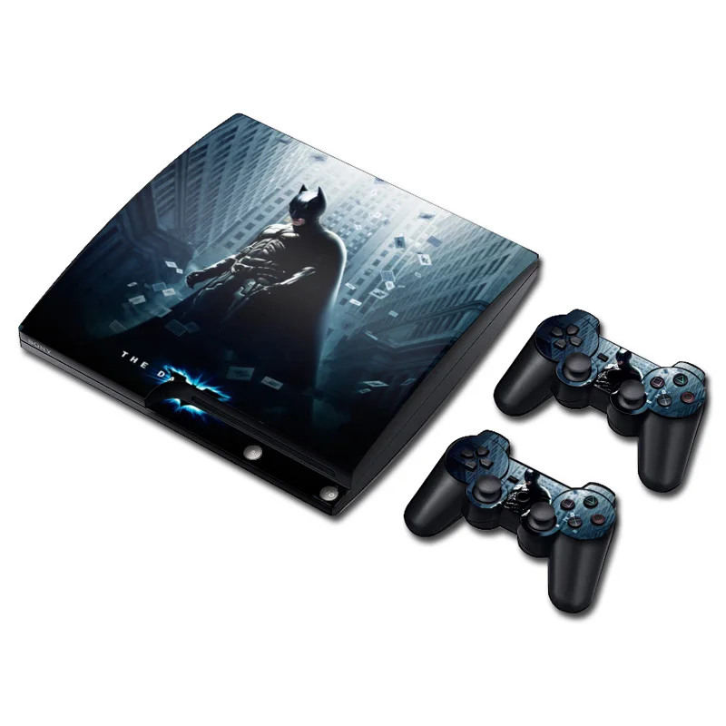 DC Бэтмен Джокер Харли Квинн Кожа Наклейка для PS3 Slim playstation 3 консоли и контроллеры для PS3 скины наклейки Винил