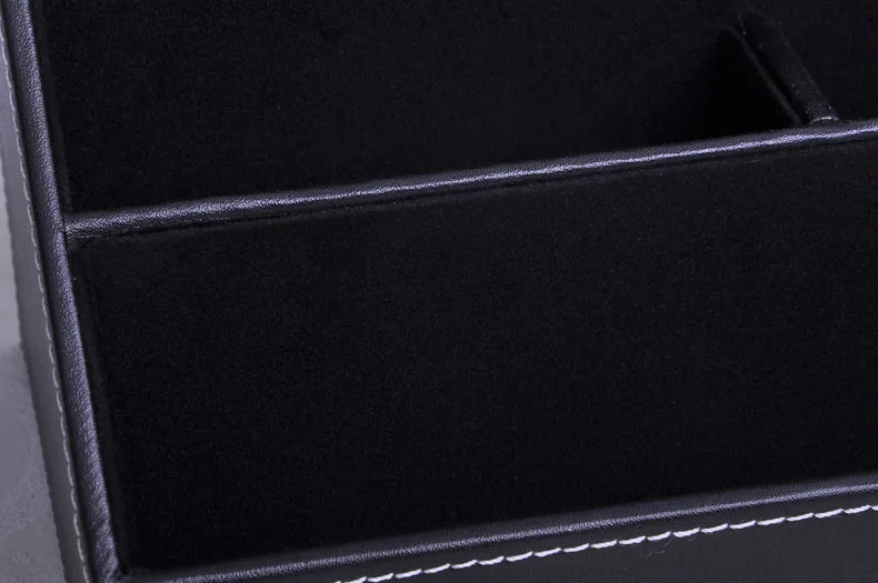 Офисный деревянный Настольный кожаный Органайзер с 5 отделениями держатель для