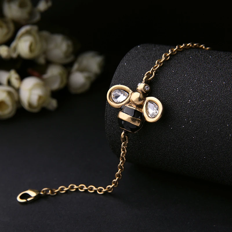 Бренд KISS ME сплав пчела браслет женский популярный милые ювелирные изделия для