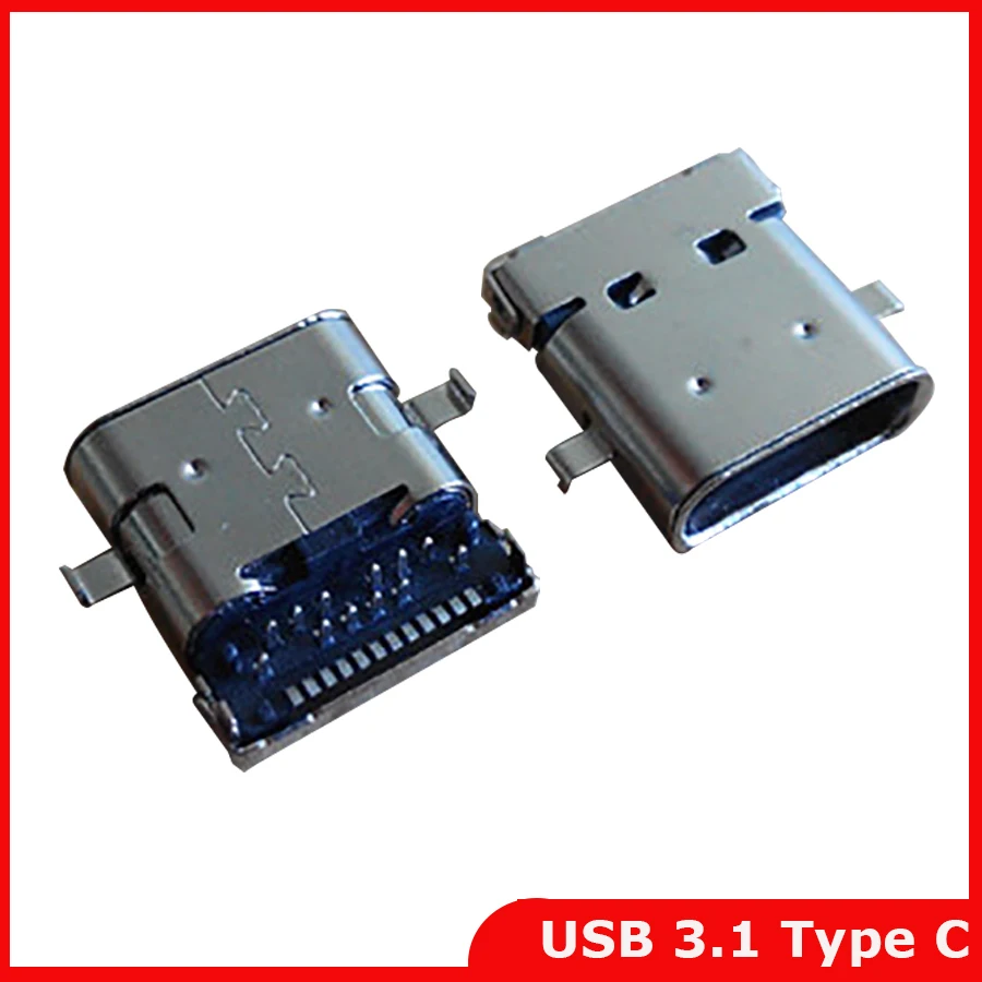 2 шт./лот Новый USB 3. 0 Type C гнездовой разъем питания зарядный док порт штекер|plug