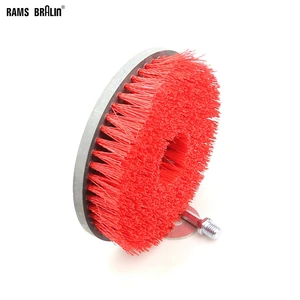 Круглая щетка M14 для чистки камня, керамической плитки, деревянного пола, толстая ткань для ковров, 1 шт., 7 дюймов * M14