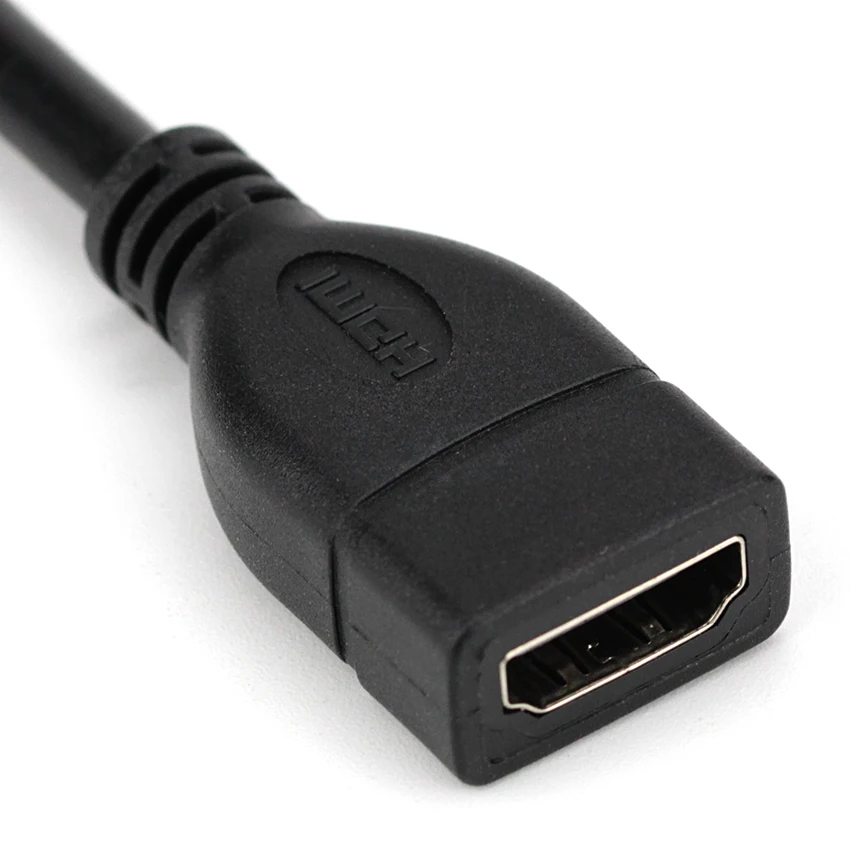 100 шт Мини Портативный 16,8 см HDMI кабель любой угол регулируемый вращение HDMI штекер-переходник штырь-гнездо адаптер конвертер