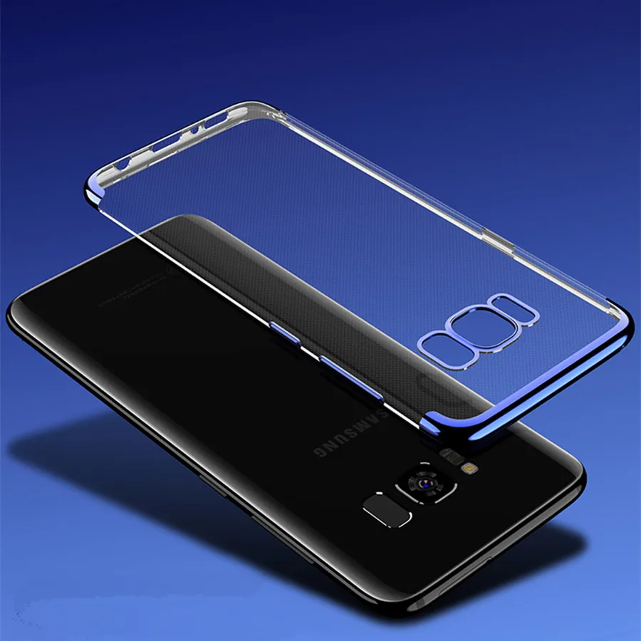 Блестящий Защитный чехол из ТПУ для Samsung S8 Plus Note 9 8 S6 S7 Edge S9 S10 S10E A5 A6 A7 A8 2017 J5 J7 Pro J4 J6