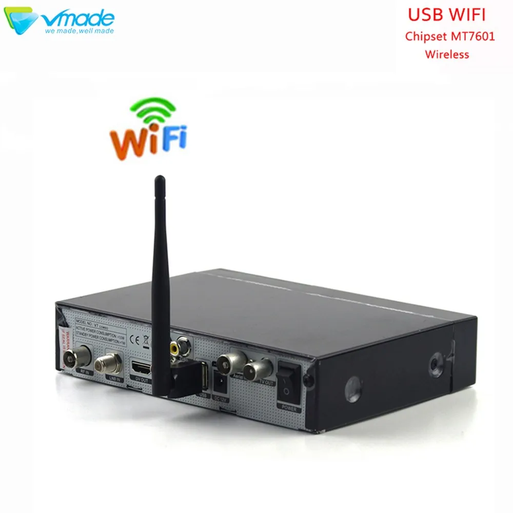 Vmade Мини беспроводной USB wifi адаптер 150 Мбит/с 2dbi Lan Ethernet Встроенная умная антенна wifi ключ Ralink 7601 802,11g/b/n