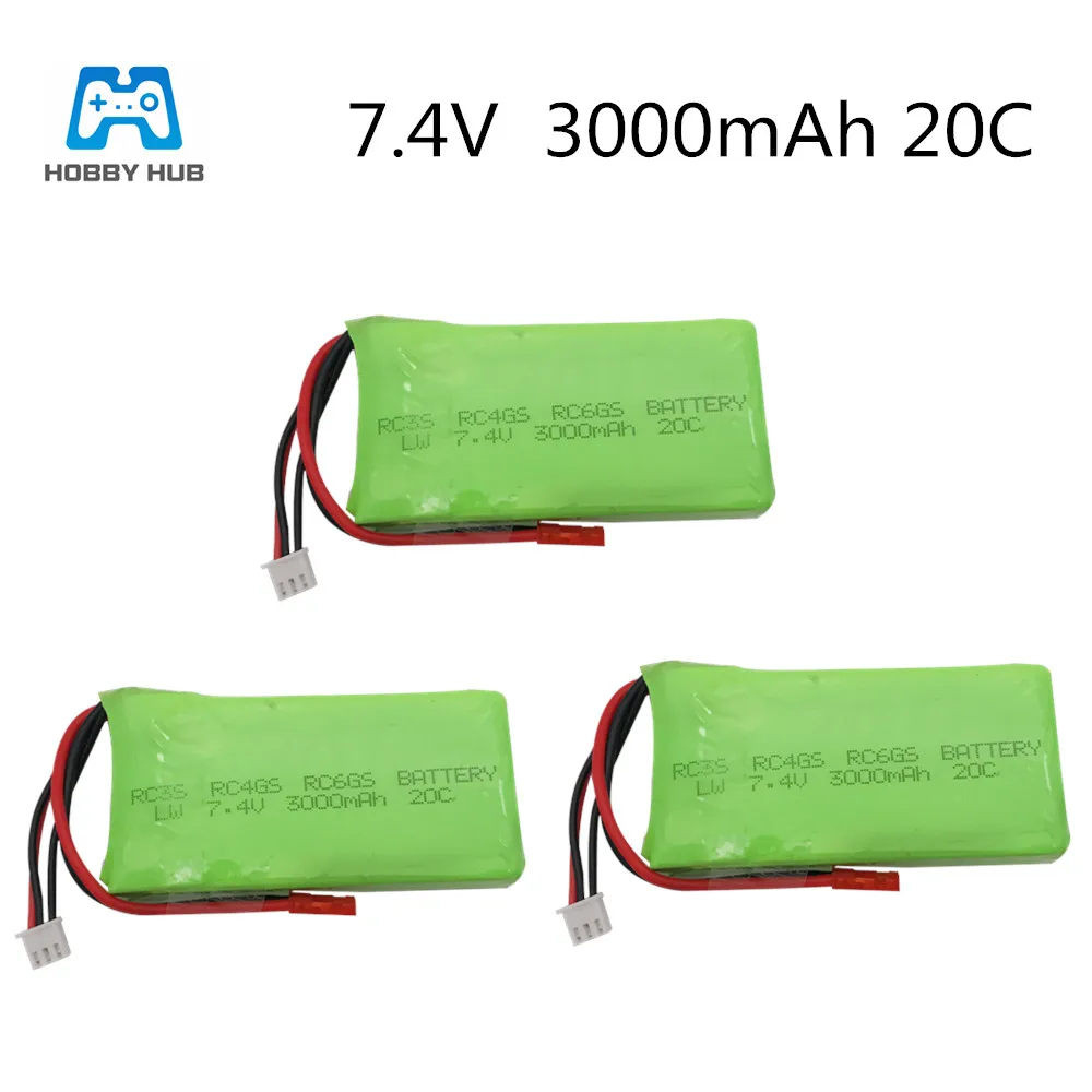 Литий-полимерный аккумулятор Hobby Hub 7 4 в 3000 мАч для Radiolink RC3S RC4GS RC6GS литий-полимерные