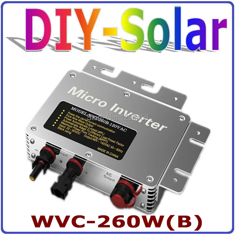 Сетчатый инвертор 260 Вт Инвертор солнечной энергии вход постоянного тока 22 50 в
