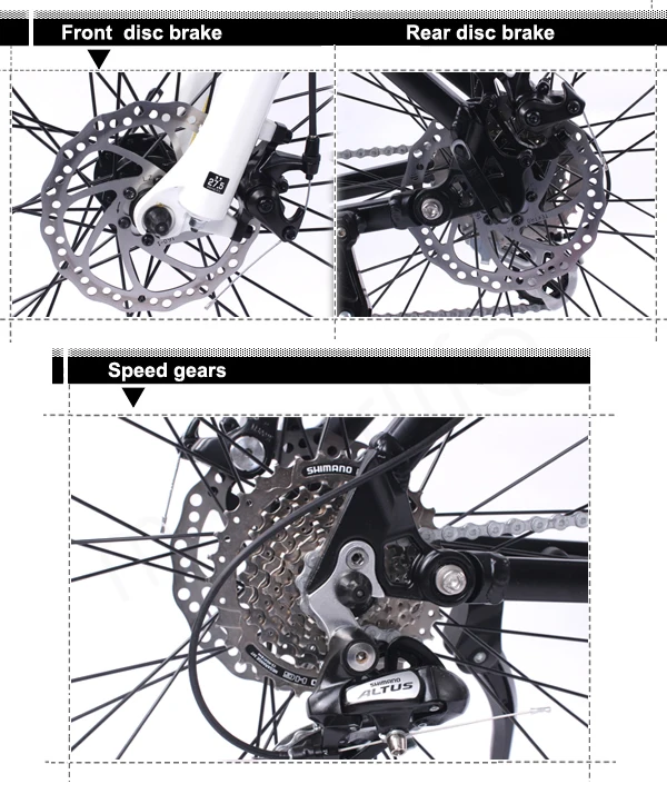 Настроить 26 дюймов Электрический горный велосипед Макс в BAFANG Средний двигатель