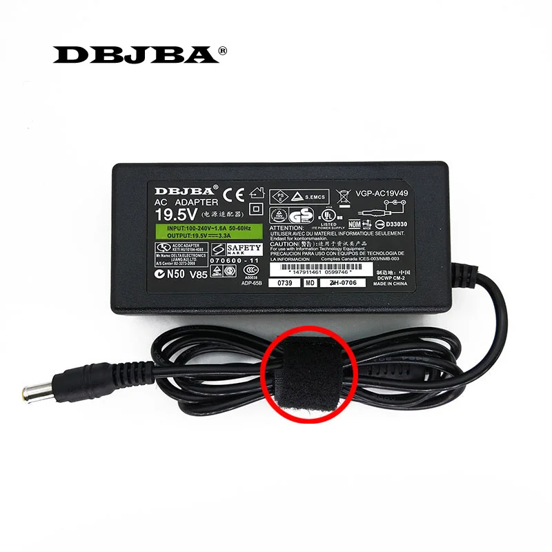 Новый адаптер переменного тока 19 5 в А для зарядного устройства Sony ноутбука Vaio