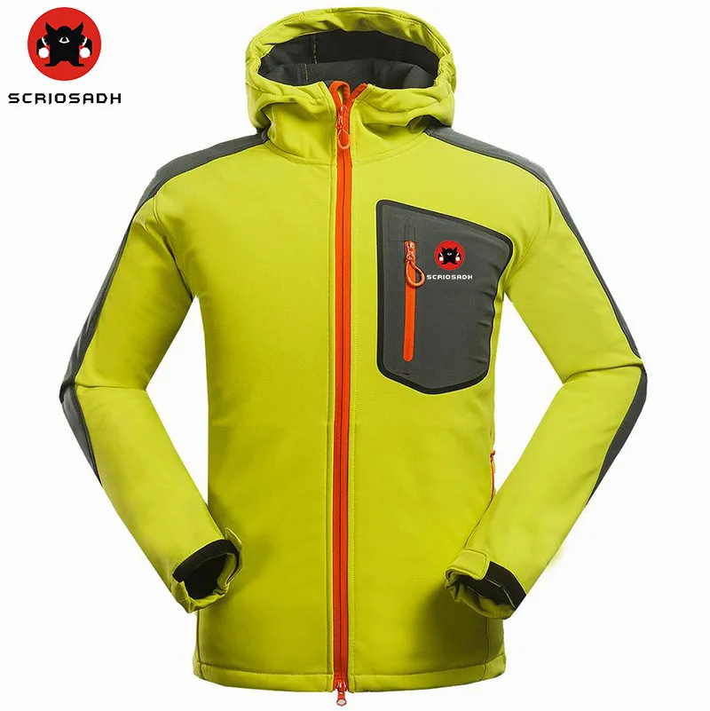 Мужская куртка для кемпинга SCRIOSADH водонепроницаемая ветрозащитная теплая