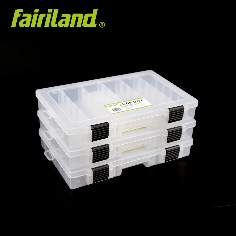 Коробка для приманки Fairiland с 21 регулируемыми перегородками прозрачные коробки