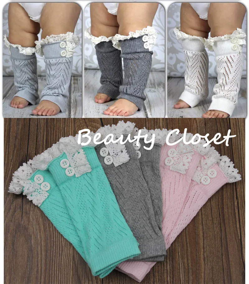 Вязаные Гетры для маленьких девочек Кружевные гетры Обтягивающие леггинсы 10