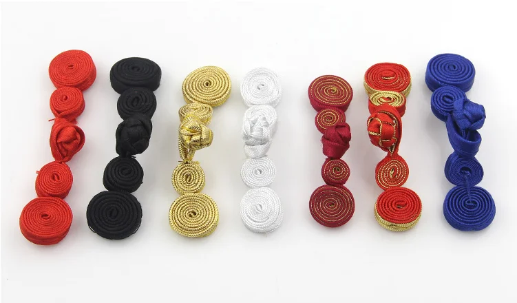 Традиционная одежда с пуговицами двойная круглая пряжка в форме тыквы тканевая