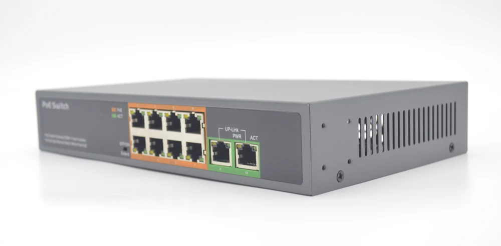 6 портов коммутатор с 4 портами PoE (10 8 PoE) 100 м IEEE802.3at стандарт af для DH Hikvision IP