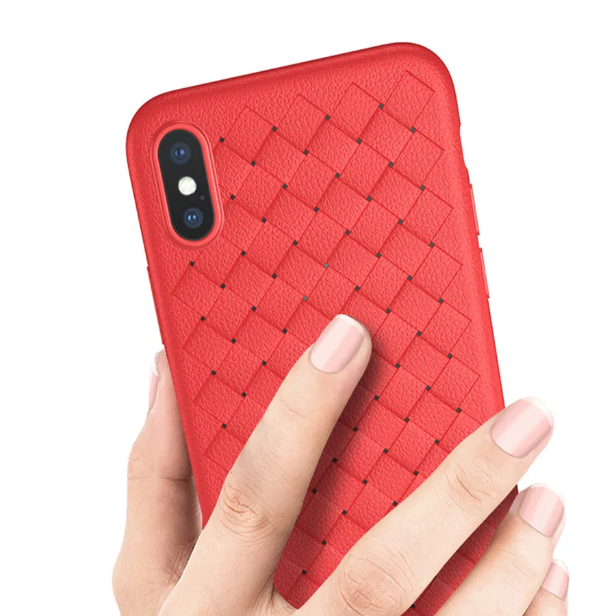 3D Weave Silicone Cover For iPhone X Case SE 5 5S 6 6S 7 8 Plus Xiaomi Redmi 4A 4X 5A 3S Note 4x 4 3 Mi A1 5X Y1 Lite Cute |