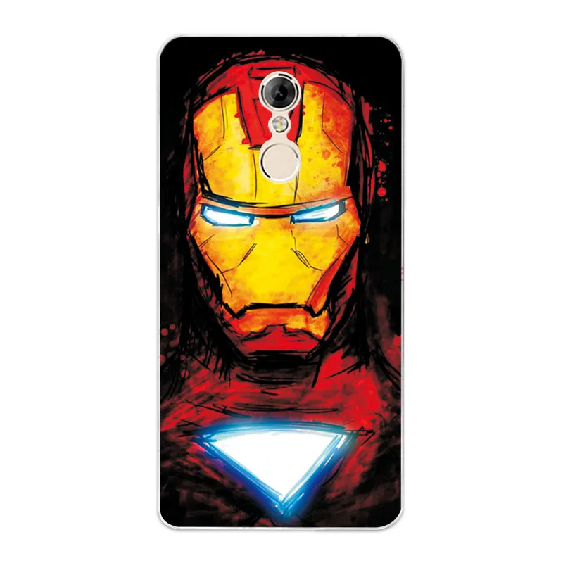For LenovoK6Note C01 Для lenovo K6 Note 5," чехол для телефона чехол очаровательный Марвел Мстители Капитан Америка Железный человек паук Fundas для lenovo K 6 Note - Цвет: For LenovoK6Note C01