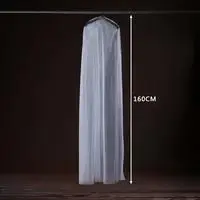 160x120cm Очень большая одежда, свадебное платье, длинный защитный чехол для одежды, чехол для свадебного платья, пылезащитный чехол, сумка для хранения для свадебного платья es - Цвет: 160x120cm