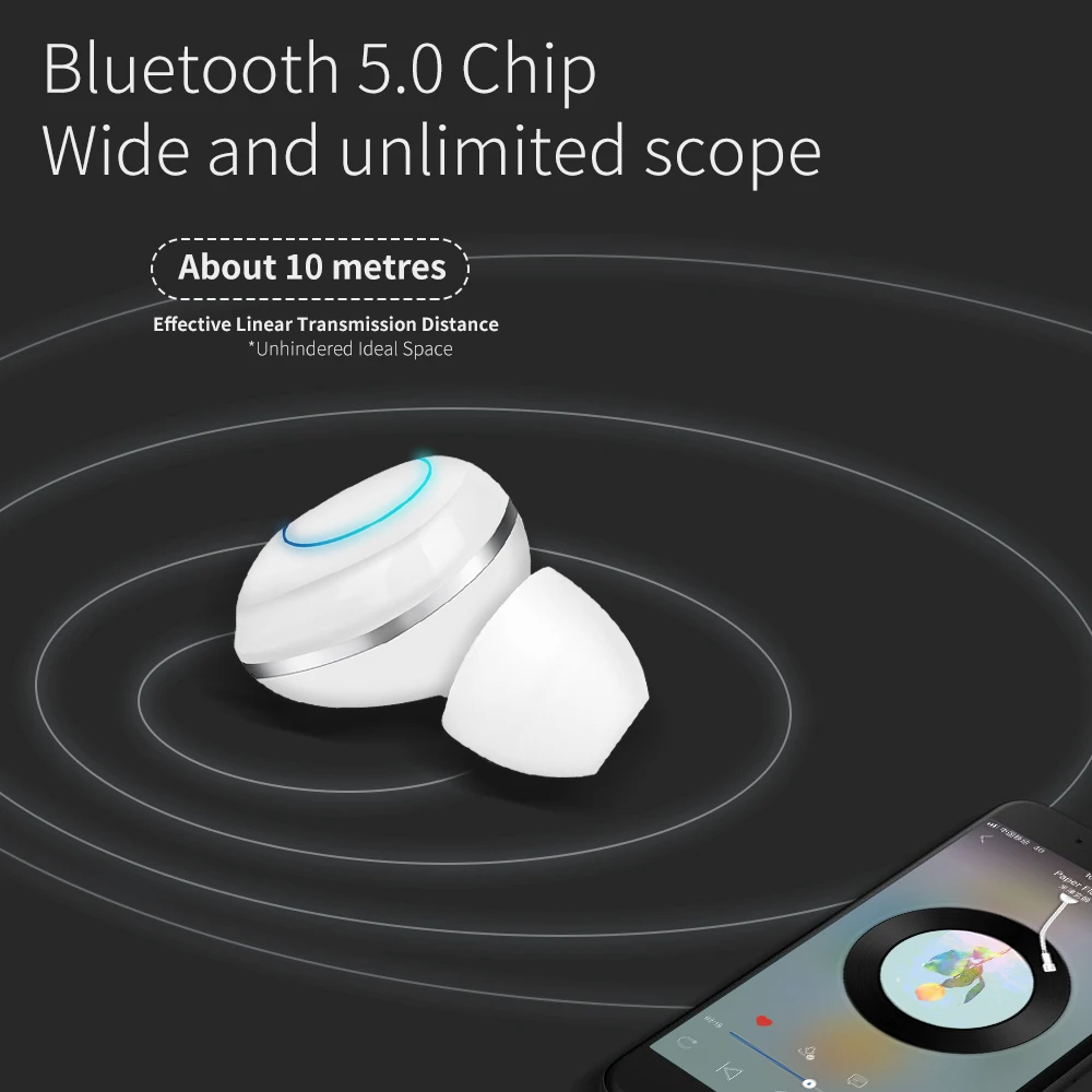 TWS Ture беспроводные Bluetooth наушники спортивные с сенсорным управлением мини bluetooth