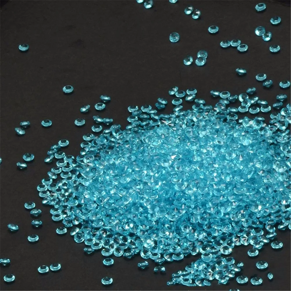 2000pcs/Bag Acrylic Crystal Diamond 4.5mm Gem Party wedding table decoration desktop decortion High Clarity | Дом и сад