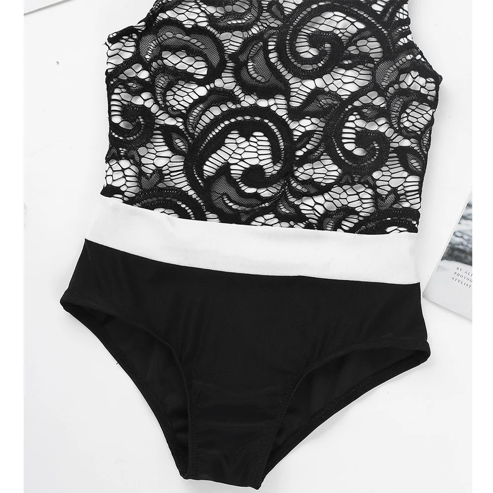 Цельнокроеное балетное платье с леопардовым принтом для девочек кружевной топ