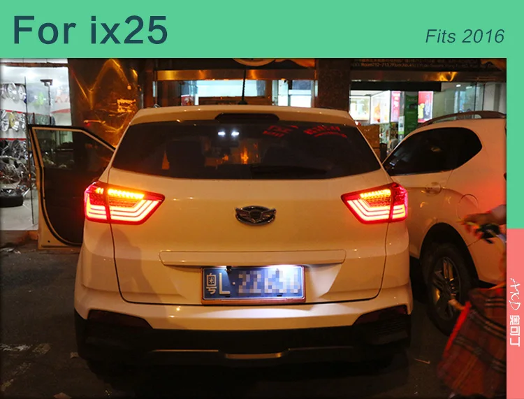 Автомобильный Стайлинг для hyundai Creta задний светильник s- IX25 светодиодный задний светильник задний фонарь DRL динамический сигнал тормоза заднего хода аксессуары