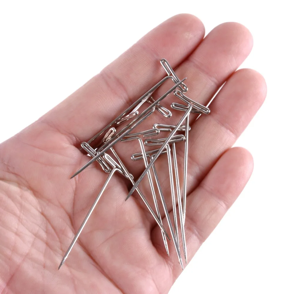24 шт T-PINS(45 мм) для парика на головка из вспененного материала стиль Т-образная игла бразильский индейский манекен тип головы швейная Парикмахерская