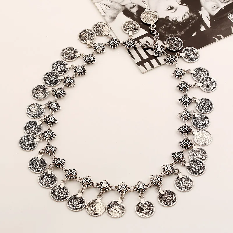 Новое поступление 2017 года Винтаж серебро Цепочки и ожерелья Средства ухода за