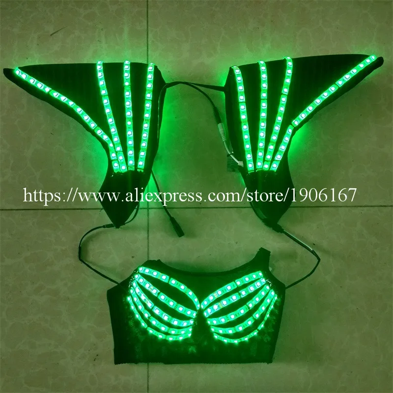 Женский светящийся костюм для танцев на Хэллоуин 7 цветов | Дом и сад