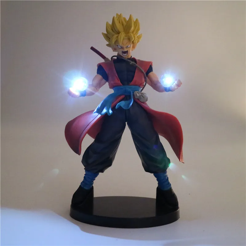 Экшн фигурка Dragon Ball Z Сон Гоку аниме светодиодная лампа супер сайян ПВХ