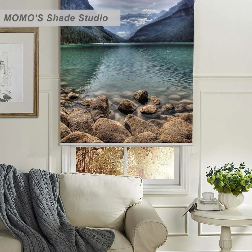 MOMO роликовые жалюзи затемняющие дизайнерские оконные окрашенные шторы тепловая