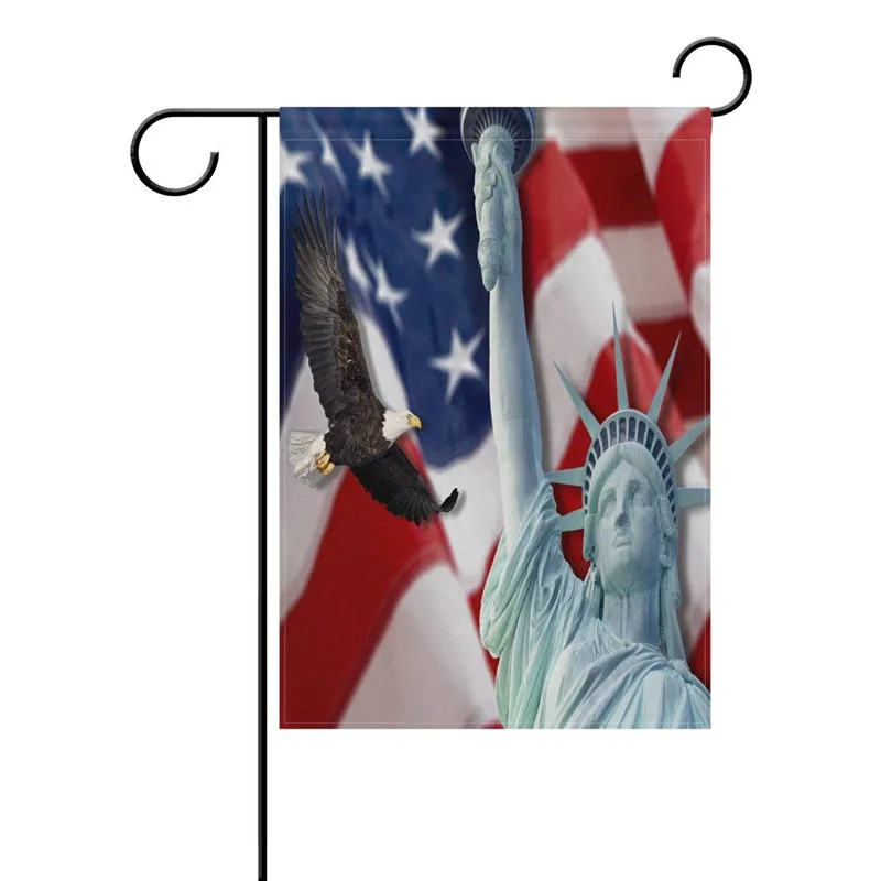Сад Флаг для сада американский флаг Летающий лысающий Орел статуя свободы на