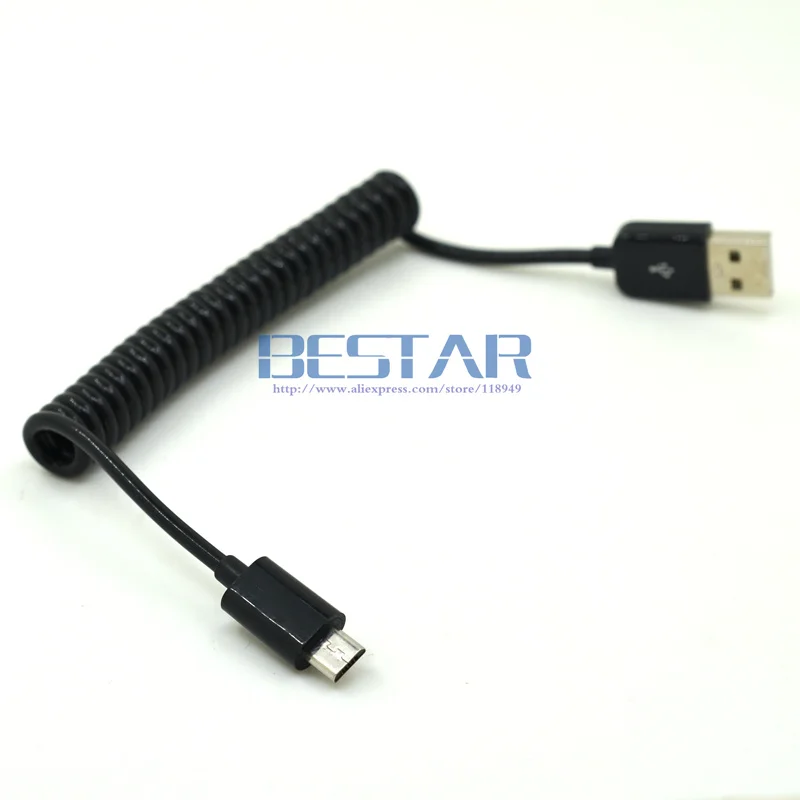 3 м/10 футов Выдвижной 90 градусов usb micro кабель для зарядки USB к Micro пружинный