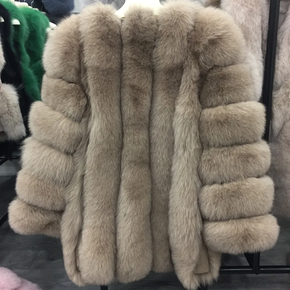 Женская шуба из натурального Лисьего меха SQXR|fur real|real fox furreal fur coat |