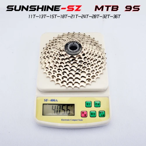 SUNSHINE 8S 9S 10s 11S 30s Geschwindigkeit 36/42/46/50t Freilauf Breite Verhaltnis горный велосипед Fahrrad Schwungrad - Цвет: 9S 11-36T silver