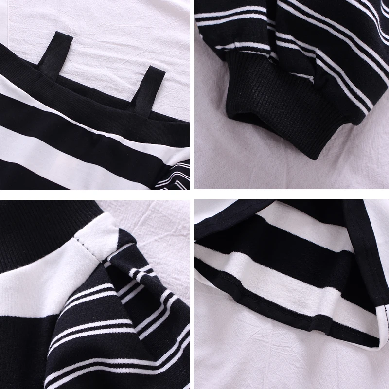 Свитер для девочек Новинка 2019 года сезон весна модная детская одежда в полоску с